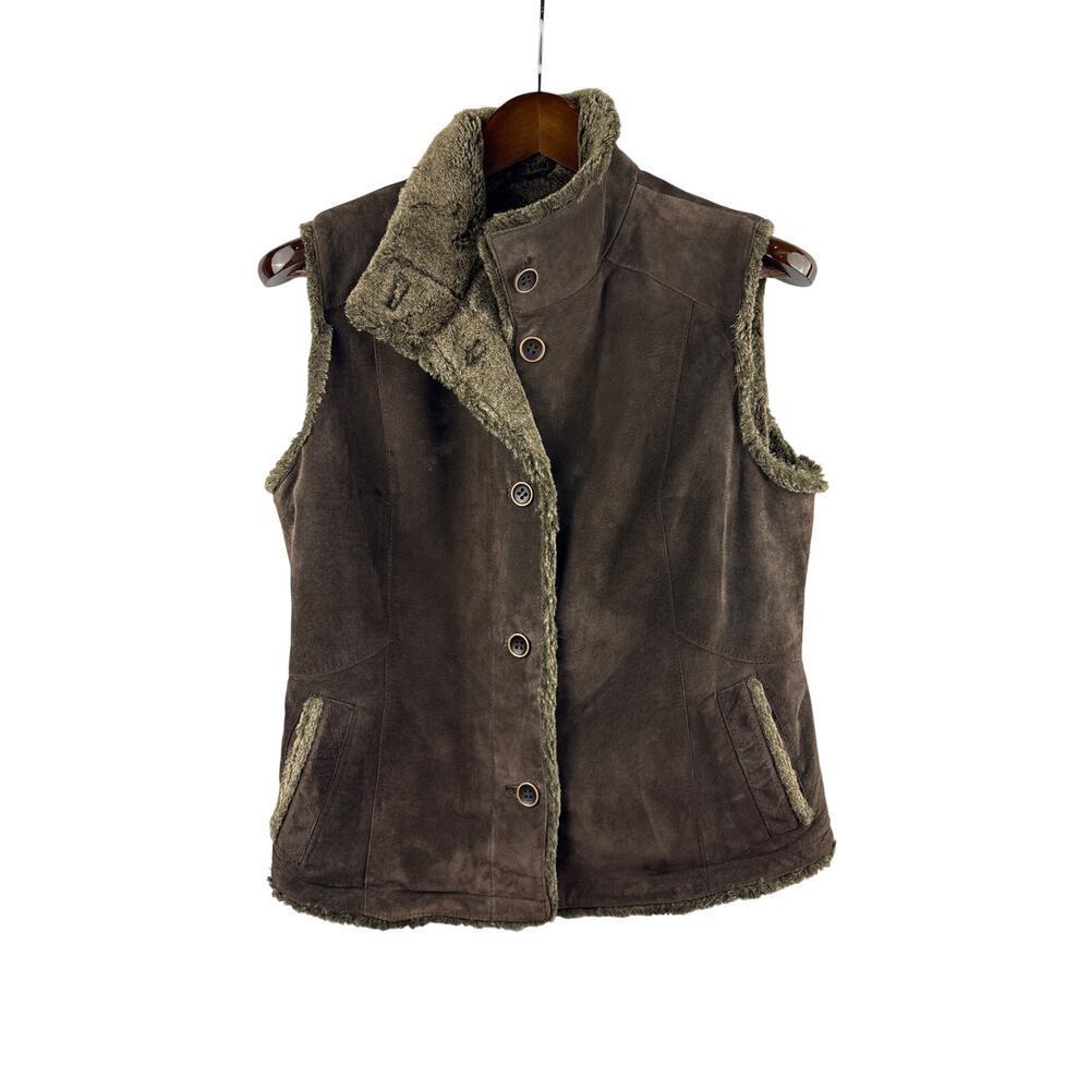 Women’s Seattle Suede Eddie Bauer Medium Brown Suede Vest